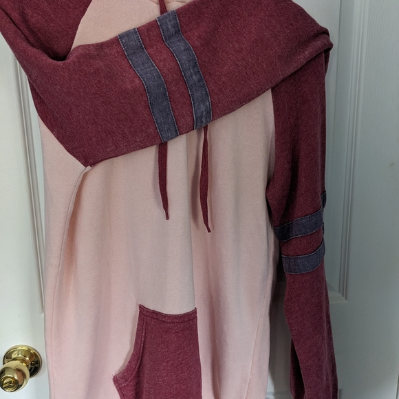 MV Sport Angel Fleece Pink Hoodie - Picture 7 of 9